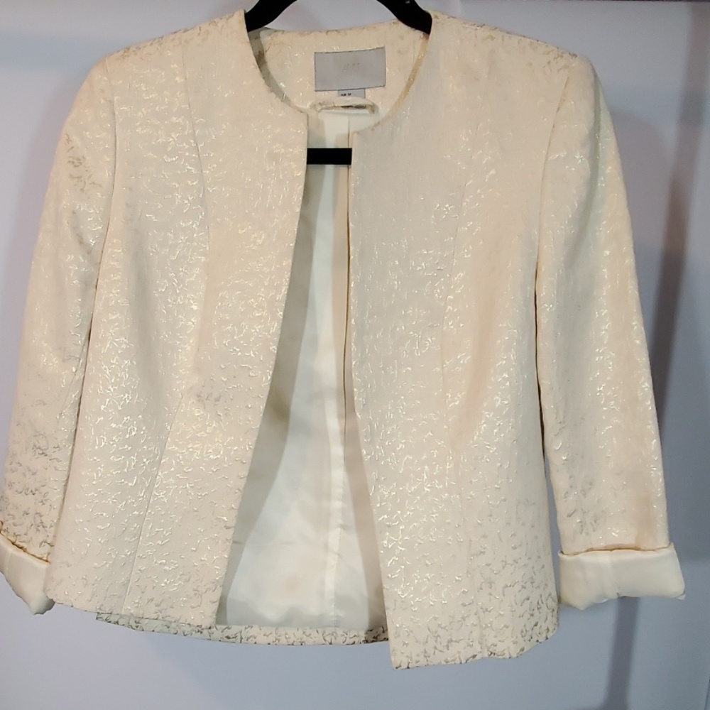 White & Gold Blazer